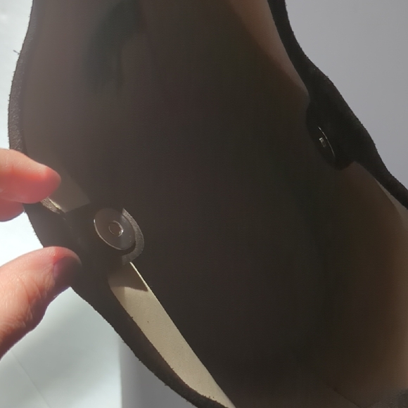 COS Paradigm Mini Tote Bag In Dark Brown Suede - Picture 6 of 8